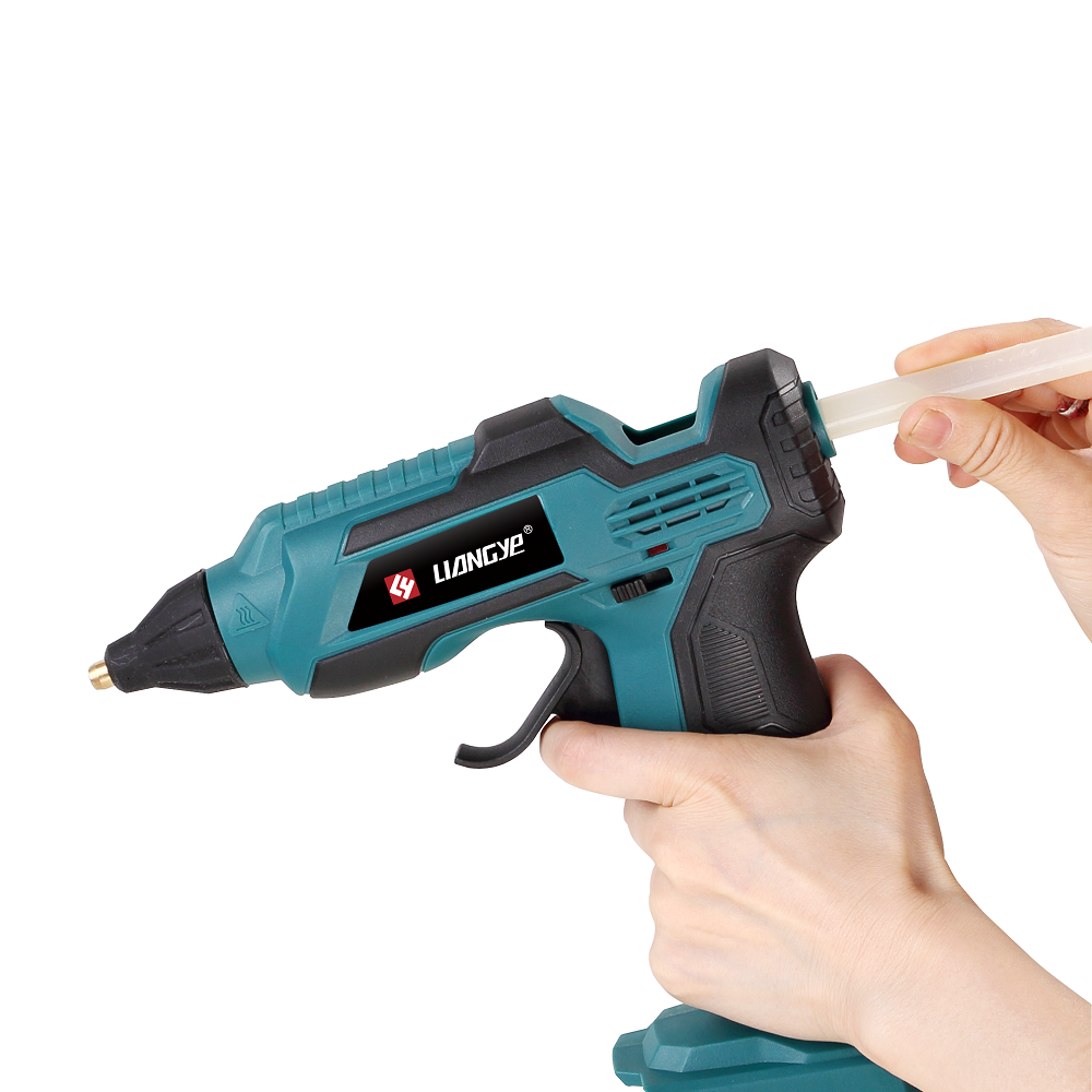 Liangye Lca777-1 Cordless Hot Melt Heat Glue Gun with glue stick package