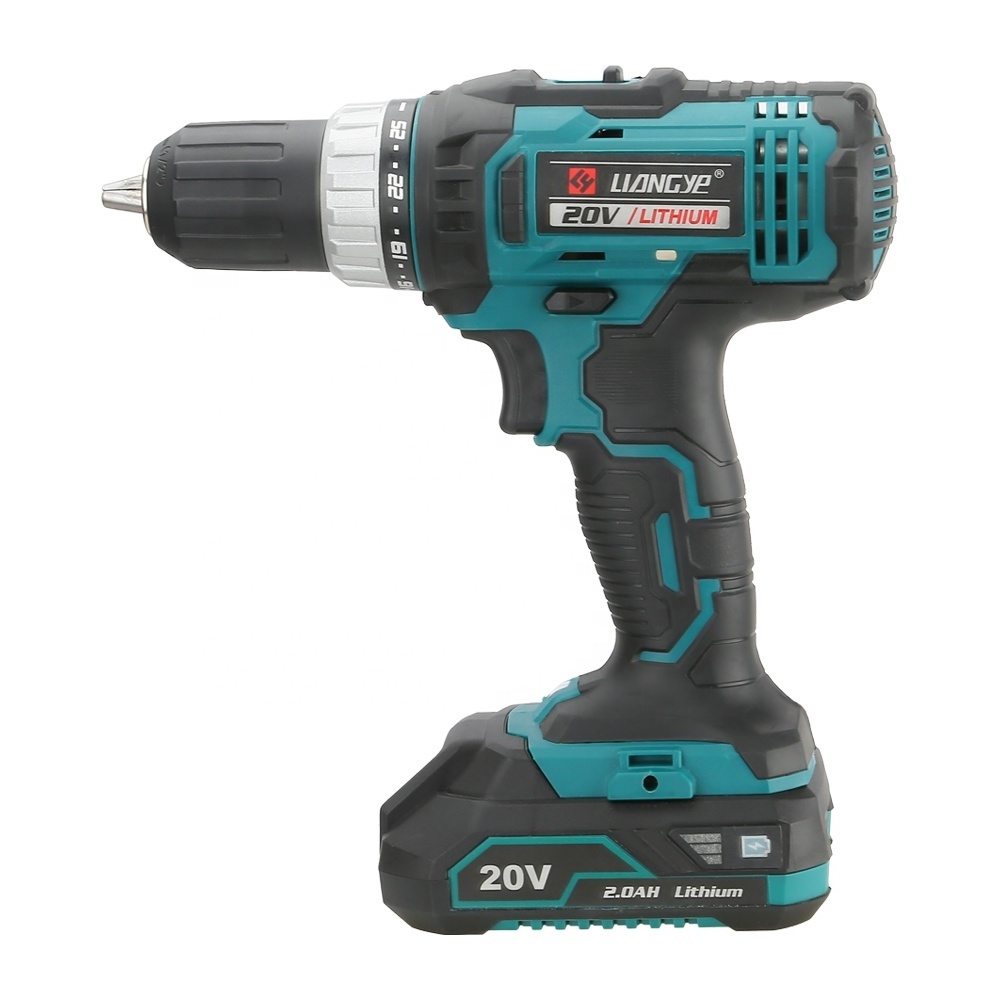 Liangye LCD777-1S  Factory Supply Power Craft Cordless Drill 20v 18v Cordless Drill Battery Cordless Power Drill