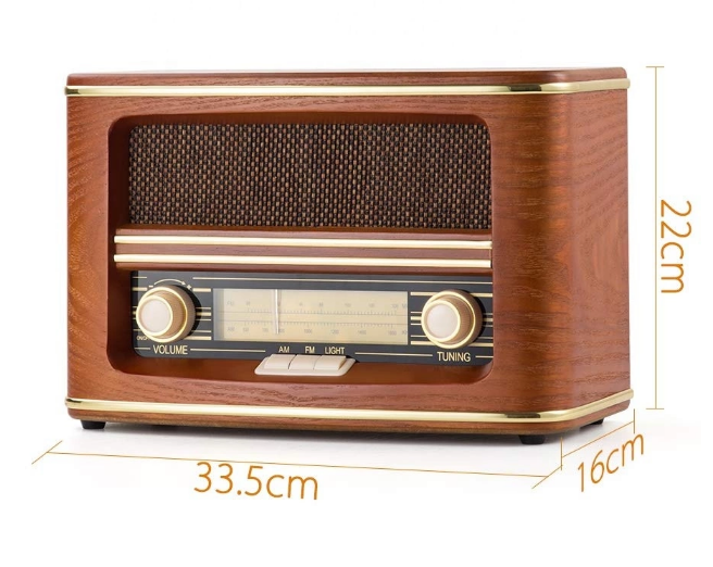 Factory low price Pigtail Antenna USB Play CD Player Nostalgic Wooden AM FM Radio