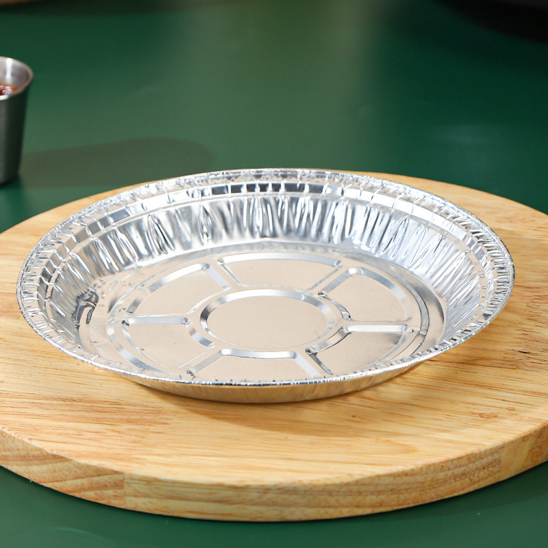 7 Inch Disposable Aluminum Trays Aluminium Foil Dish Platter Tinfoil Pie Plate Pan Containers