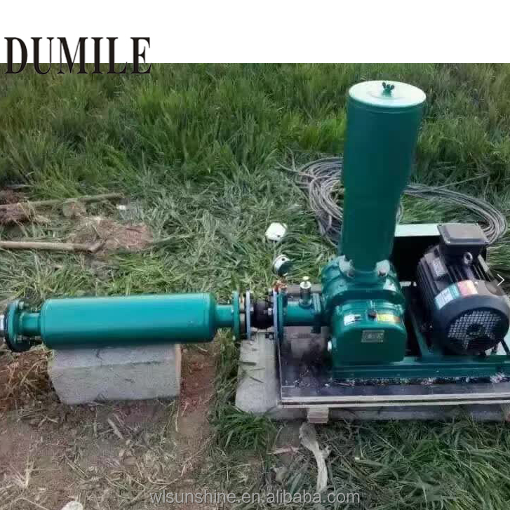 Diesel Engine Three Lobes Roots Blower Low Noise Aquaculture Aeration Sewage Treatment Industrial Electric Vacuum Air Blower