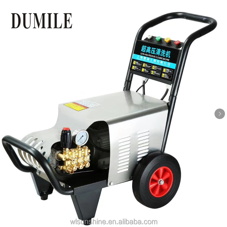 Portable 500 Bar 10000 PSI 200 Bar Electric Power High Pressure Industrial Commercial Car Washer