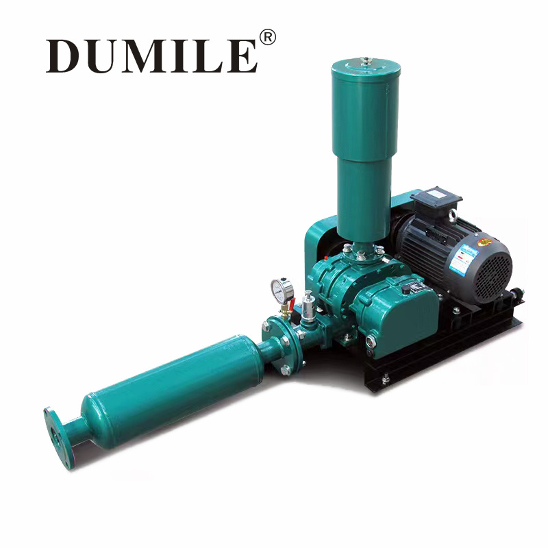 Diesel Engine Three Lobes Roots Blower Low Noise Aquaculture Aeration Sewage Treatment Industrial Electric Vacuum Air Blower