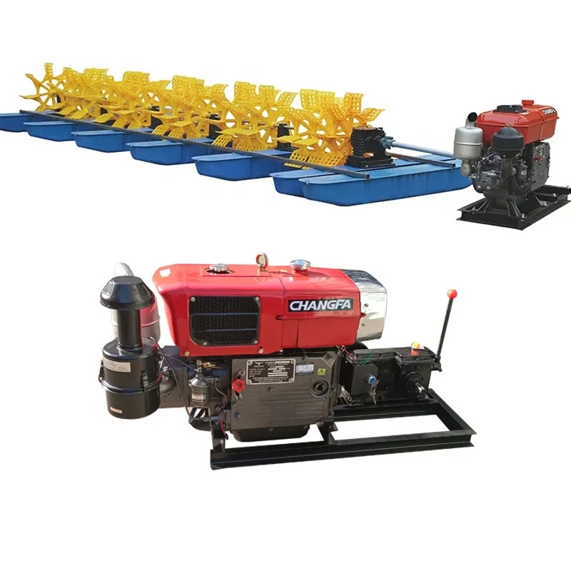 Aquaculture  wheel  aerator 16 hp Condensing electric start  Wholesale impellers fish pond paddle wheel aquaculture aerator