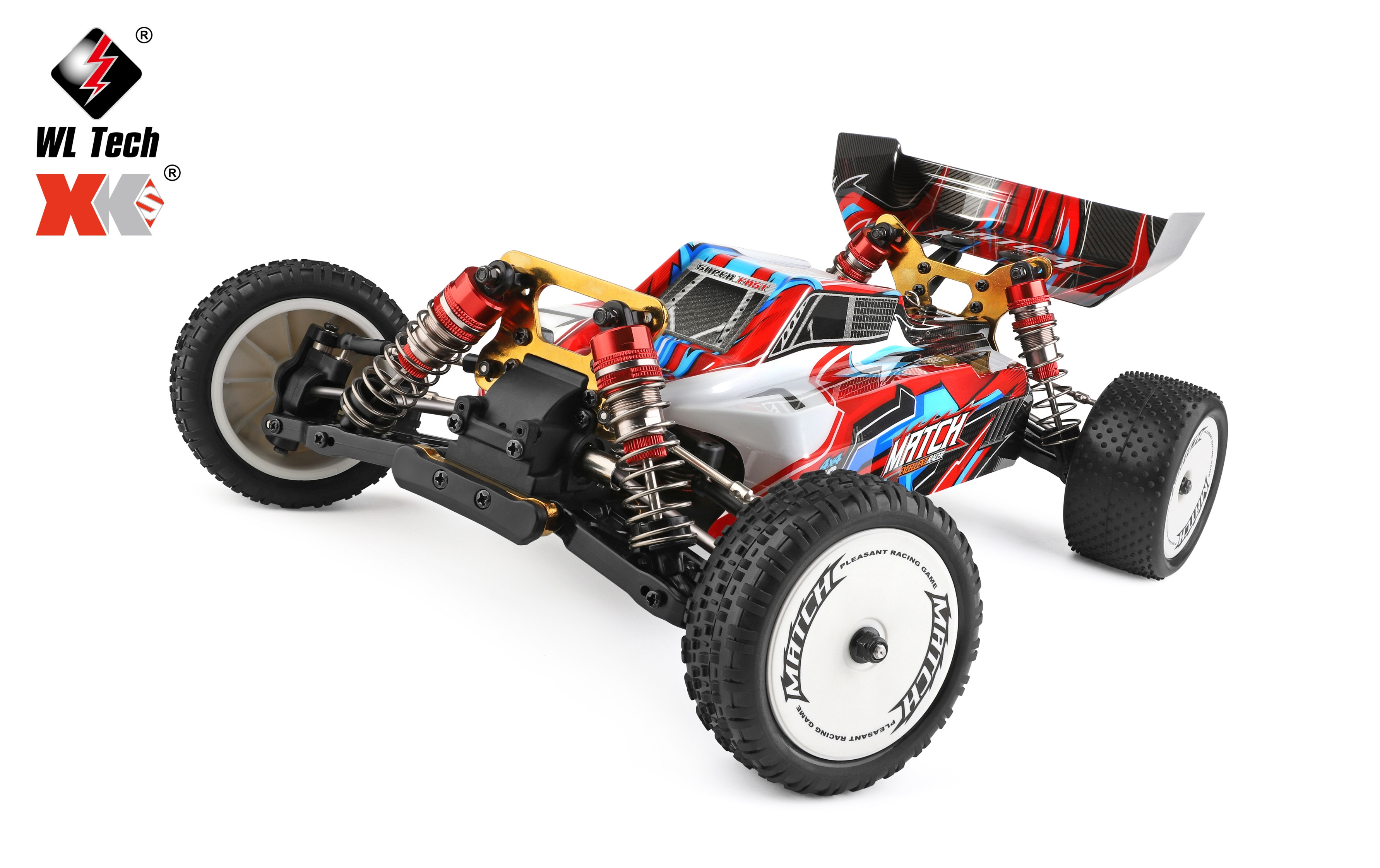 104001 Wltoys 2021 1/10  RC Offload Racing Car Hobby 45km/h 4 Wheel High Speed RTR Truck Electric Remote Control Cars Toy