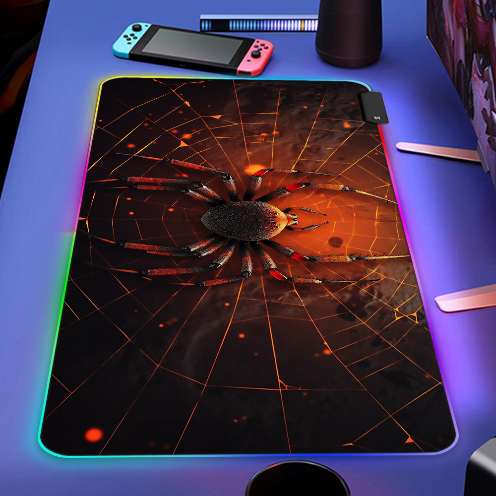 Extra Large XXL Mat LED Lighting MousePad Comfortable Natural Rubber Pad Soft Non-Slip Fast-moving RGB Gaming Mouse Pad