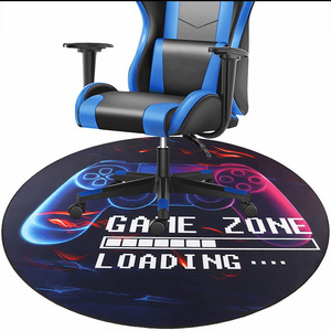 2022 New Design Full Color Custom Size Chair Mat Rubber Floor Mats Waterproof Computer Gaming Carpet Hardwood Chair Mat