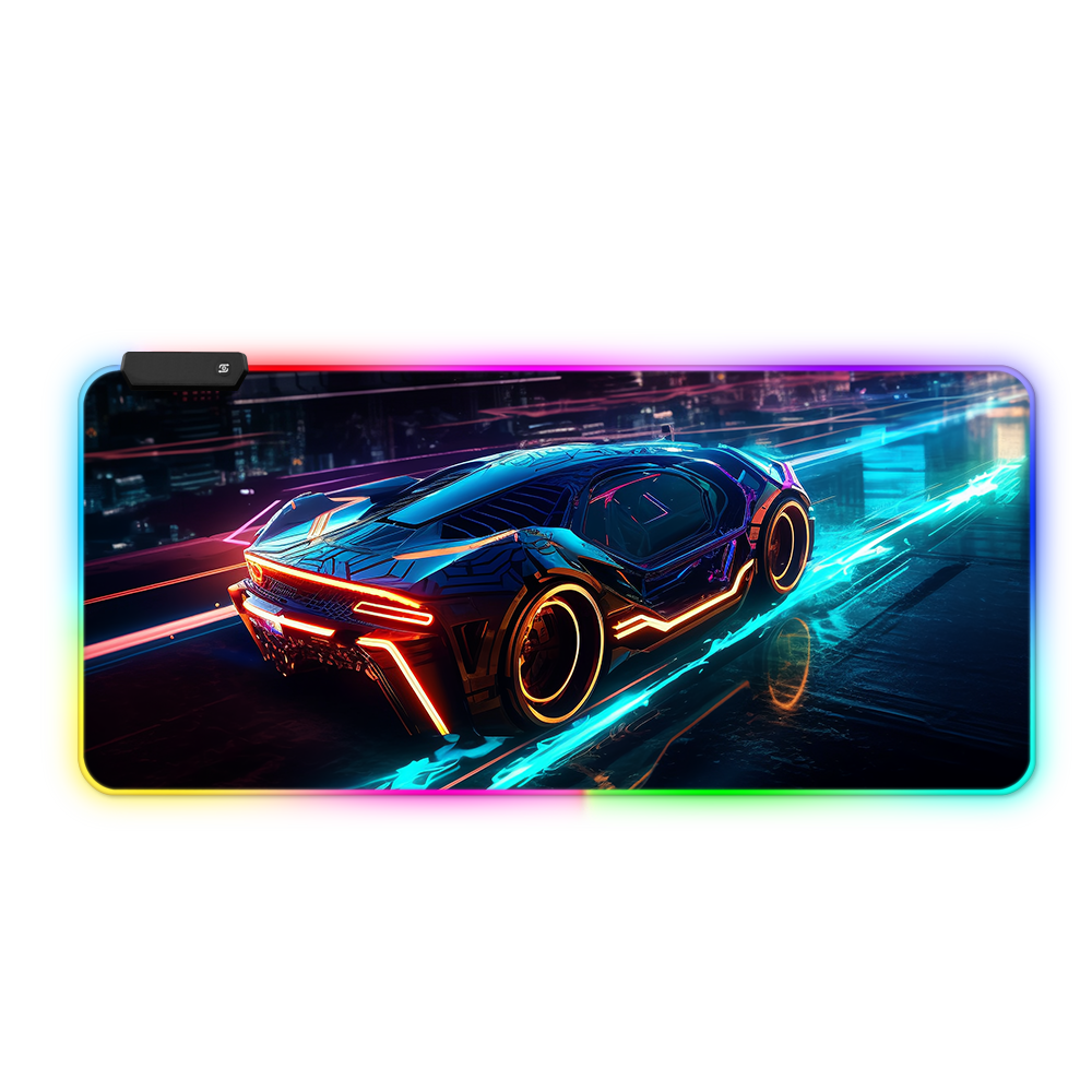 Extra Large XXL Mat LED Lighting MousePad Comfortable Natural Rubber Pad Soft Non-Slip Fast-moving RGB Gaming Mouse Pad