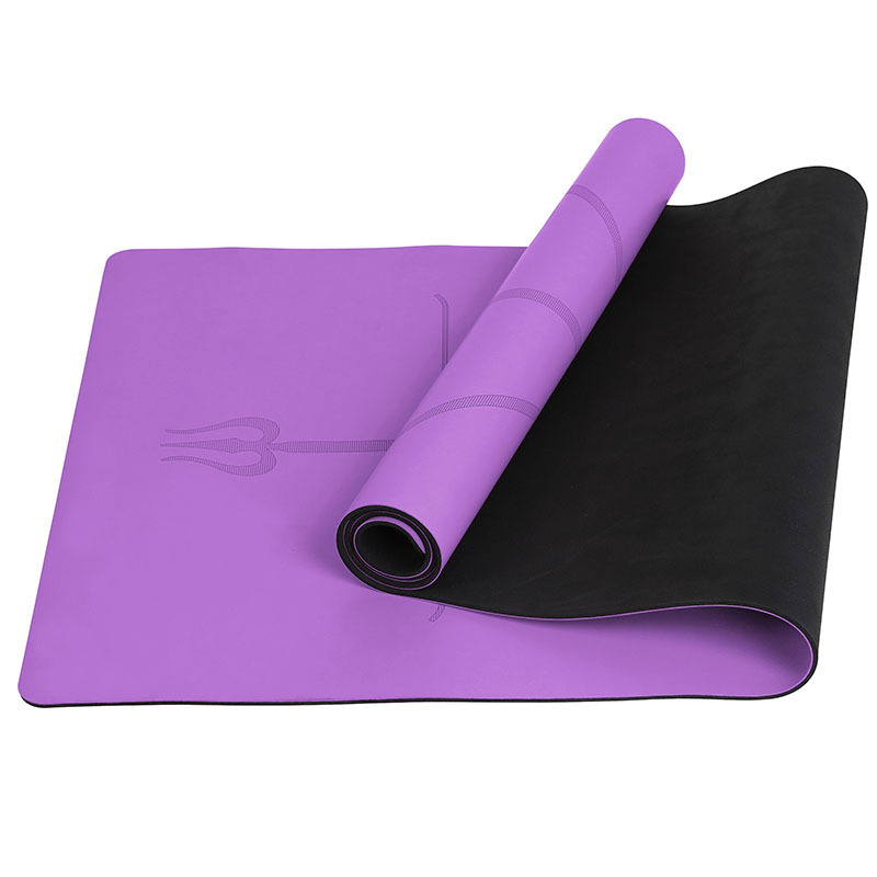 Tappetino Yoga Da 5mm 6MM 4MM 3MM Custom Printing Anti-Slip Pilates Exercise Mat Hatha Yoga Mat Rubber Base PU Yoga Mat