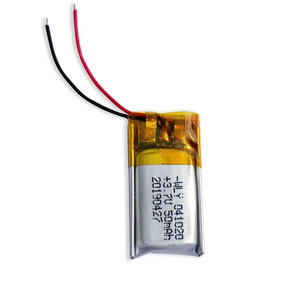 Silver Color Rechargeable Smallest 401020 50mah 3.7v Rechargeable Li Ion Li-polymer Battery