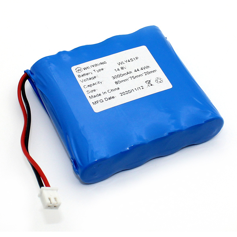 Rechargeable 4s1p 18650 battery pack 14.8v 3600mah 6600mah Li Ion Battery Pack For Emergency Power Supply