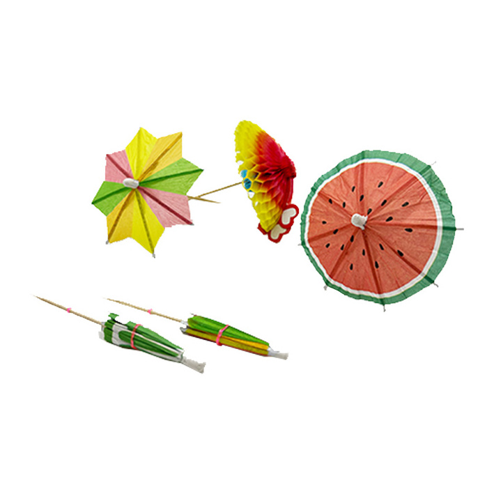 Decorative Party Customized Umbrella /Cocktail Toothpick With Flag