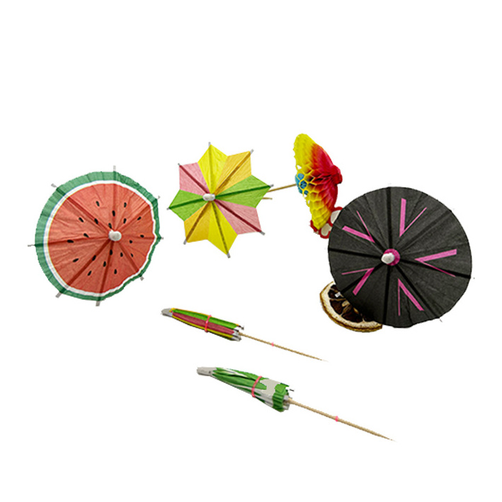 Decorative Party Customized Umbrella /Cocktail Toothpick With Flag