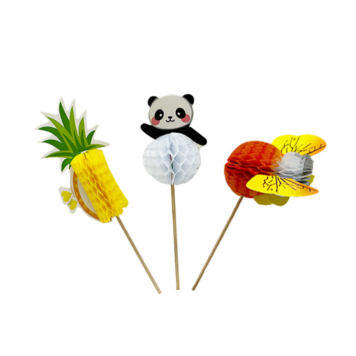 Wood Bamboo Colorful Custom Cocktail Umbrella Toothpicks Picks Sticks For Cakes