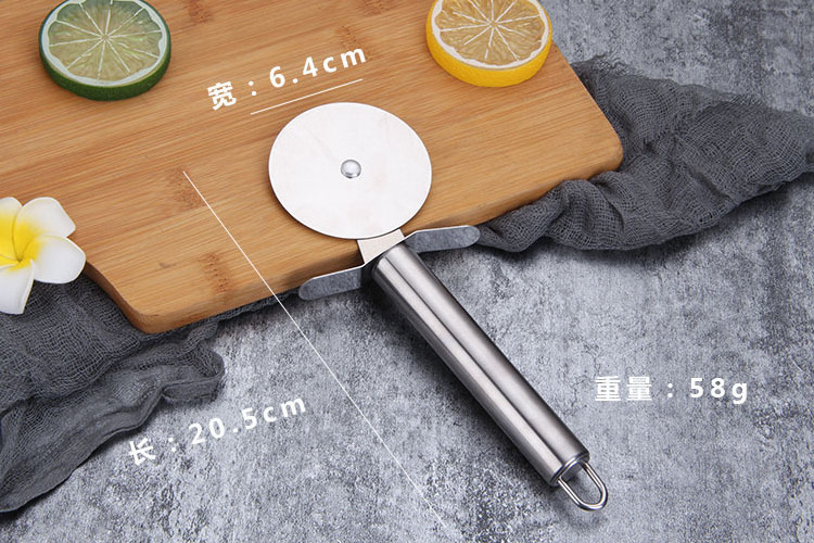 Factory High Quality Ecofriendly Food Grade Premium Stainless Steel Pizza Cutter Home Pizza Knife Pizza Cutter