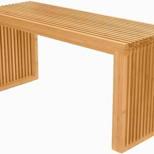 Bamboo Dining Bench,Indoor Storage Bench Wood | Kitchen & Living Room & Dining Room Furniture