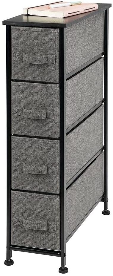 Classic Drawer Dresser Storage Chest, Modern Furniture Storage 4 Tower Unit For Bedroom Fabric Storage Cabinet