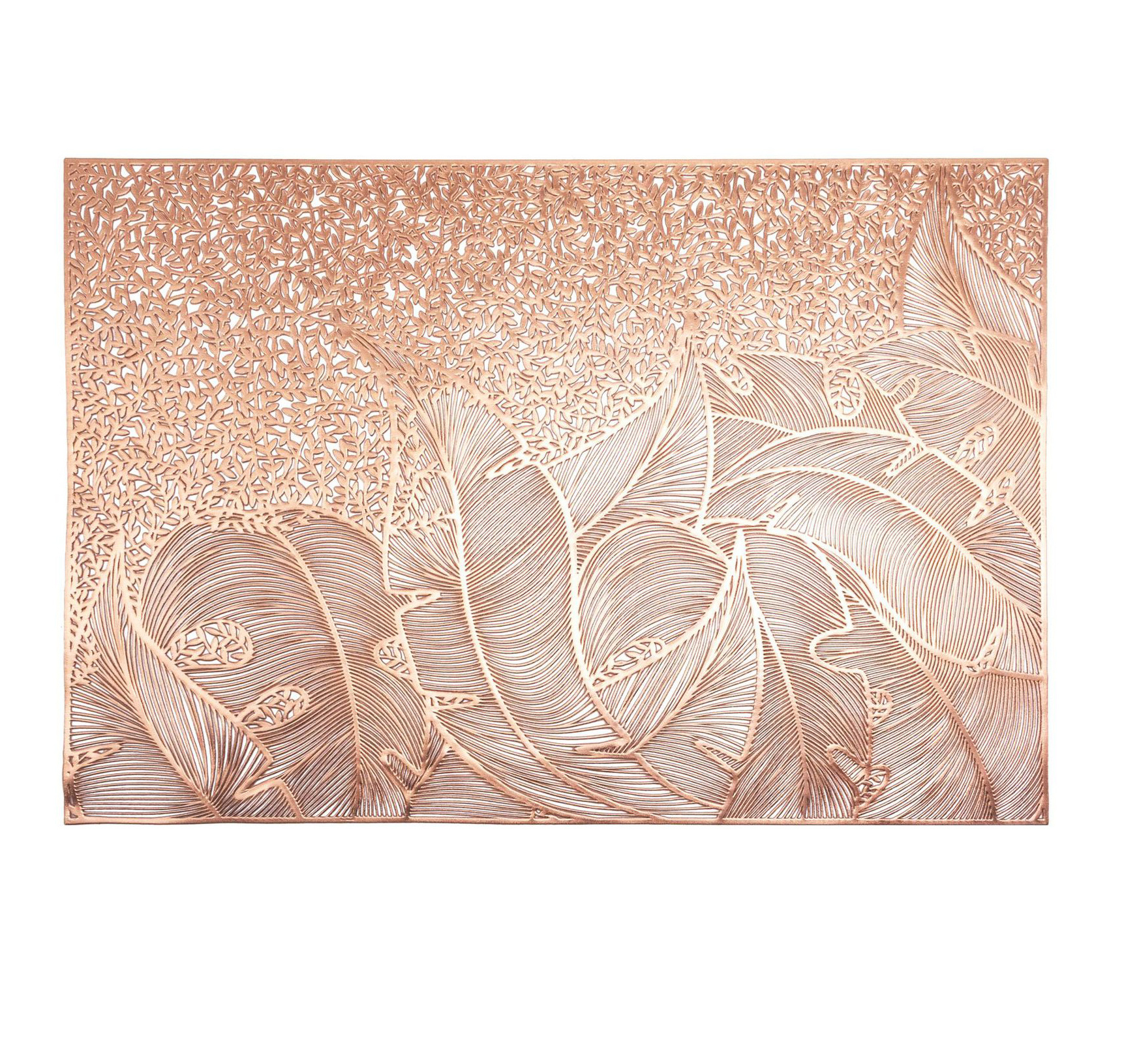 2023 Wanmei new design Vinyl PVC Table Decor Metallic Gold Charger Placemats