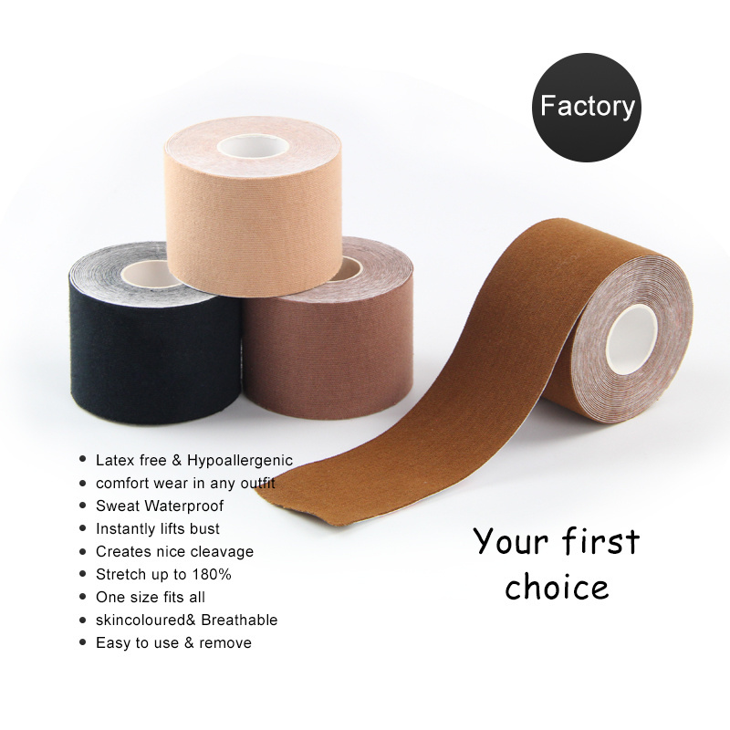 Factory Women boob tape body bra tape breast lift tape with nipple cover