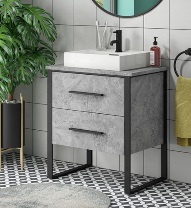 metal bathroom cabinet solid wood drawers and shelf storage Wash Basin Cabinet Small Vanities With Sink Basin Storage