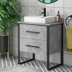 metal bathroom cabinet solid wood drawers and shelf storage Wash Basin Cabinet Small Vanities With Sink Basin Storage