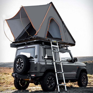 Triangle Car Roof Top Tent Waterproof Offroad Camping Accept Customized Hard Shell Rooftop Tents W/solar Panel