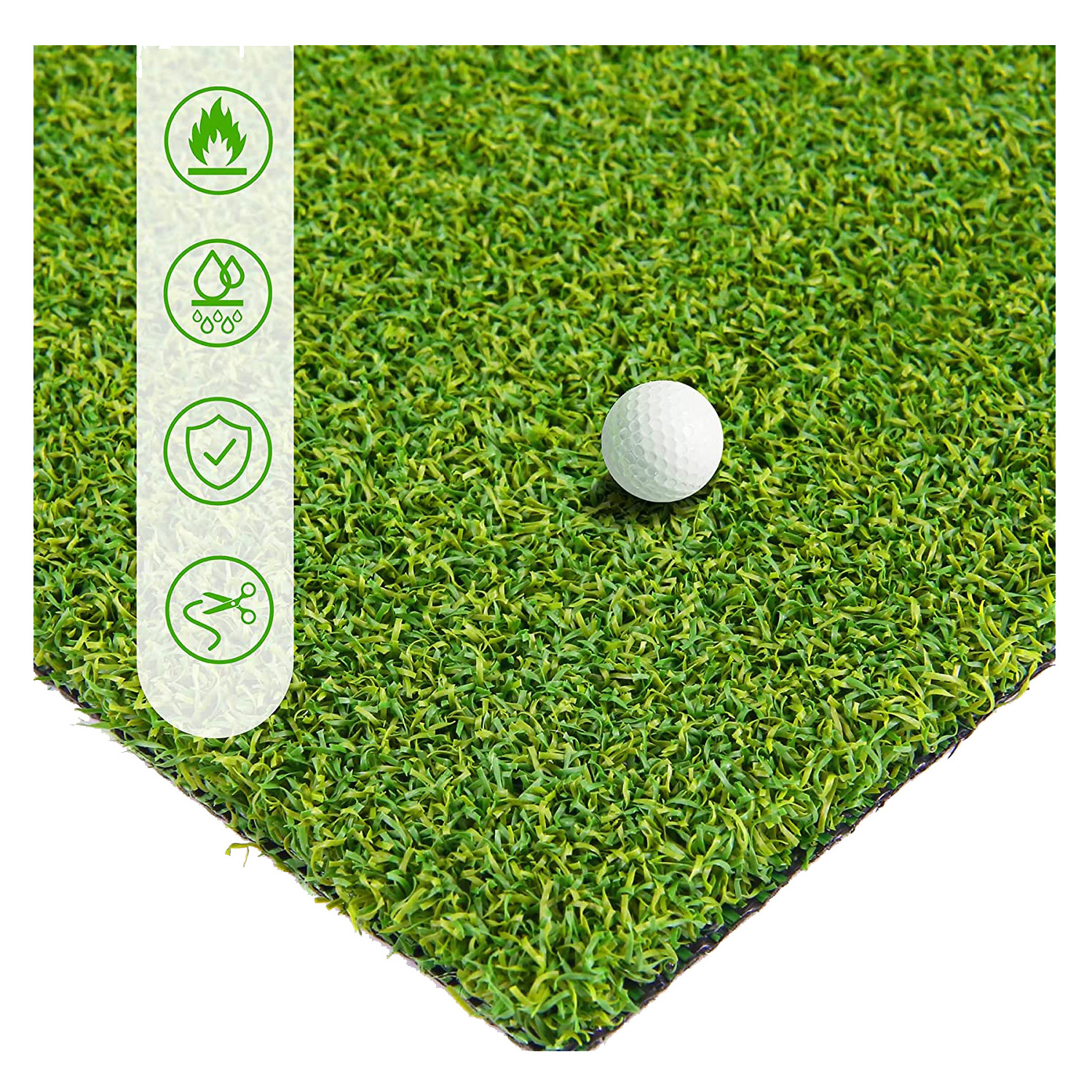 Wholesale 10mm Pp Golf Artificial Grass Short Grass Golf Putting Green Turf 8mm Foam Backed Nylon artificial grass golf