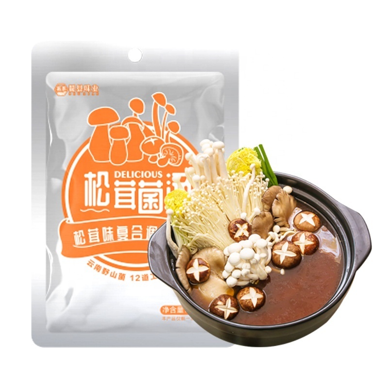 Fresh flavor tricholoma matsutake clear soup seasoning mushroom hot pot soup base material