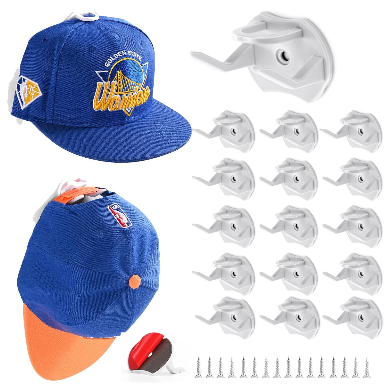 Simple Strong Fixed Hat Wall Storage Rack Baseball Cap Sticky No Drilling Hat Hook Hat Hook