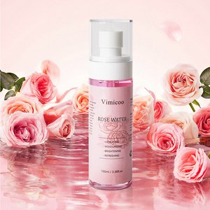 Organic Vegan Rose Toner Spray Mist Hydrating Moisturizing Brightening Skin Soothing Refreshing Rose Water Face Toner