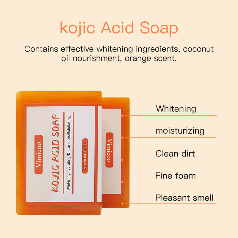 Kojie San Soap 120g Natural Organic Private Label Body Face Clean Whitening Skin Care Brightening Kojic Acid Soap