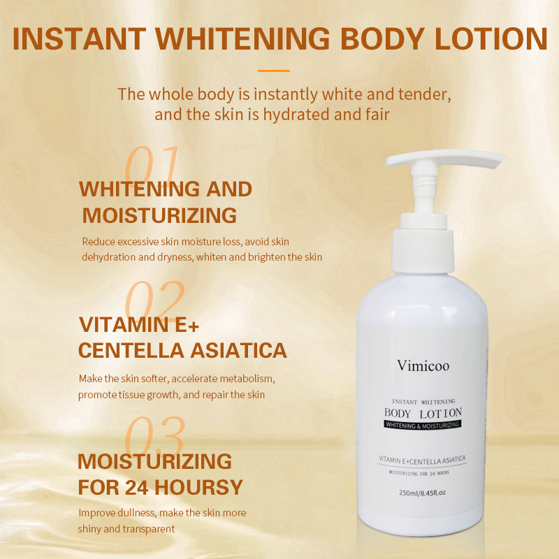 OEM/ODM Private Label Whitening Brightening Moisturizing Body Care Lotion Instant Whitening Body Lotion