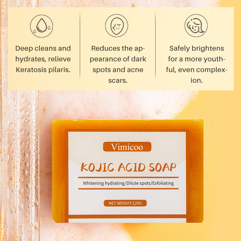 Kojie San Soap 120g Natural Organic Private Label Body Face Clean Whitening Skin Care Brightening Kojic Acid Soap