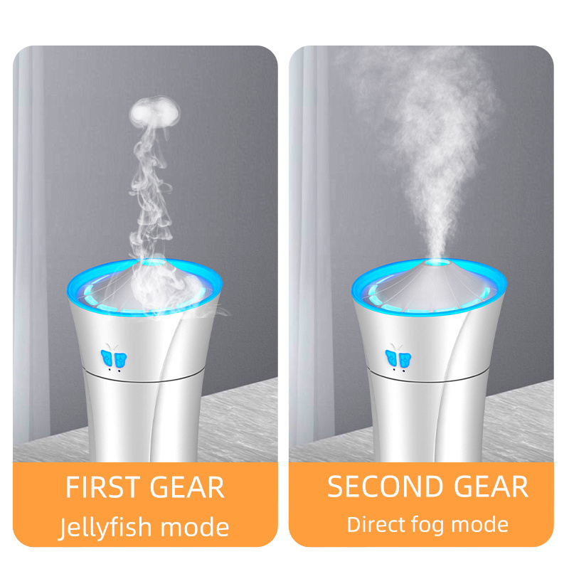 Creative Smart Cool Mist Air Cleaner Jellyfish Volcanic Humidifier Two Spray Mold Car Flame Air Humidifier