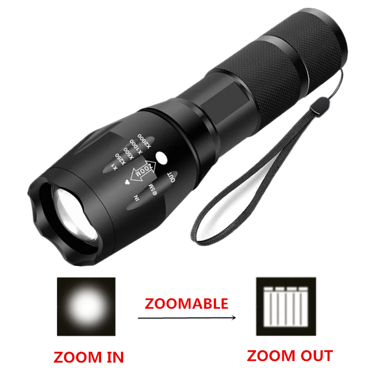 Waterproof Hand Zoomable G700 Rechargeable Led Torch 10W XML T6 Aluminum Linterna de Led Tactical Flashlight