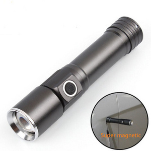 Customized logo Maglite 18650 Rechargeable Mini Torch Waterproof  Zoomable Pocket Small Bike Bicycle Flashlight