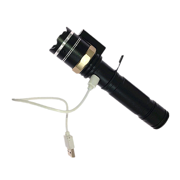 Multi-function Telescopic Zoom LED flashlight USB Charge Redlight Night Vision Infrared Led Flashlights for Hunting