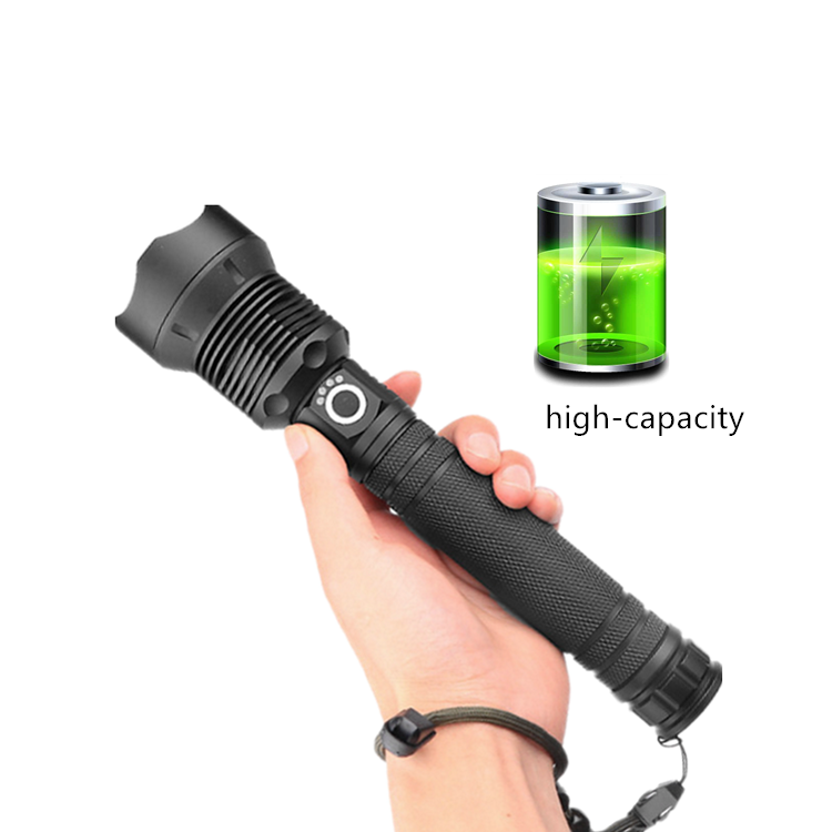 Factory Hot Seller XHP70 Linternas de Geepas Powerful Rechargeable Flashlight 300m Long Range Zoom Underwater FlashlightS