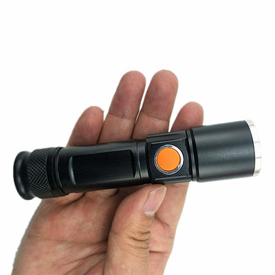 EDC USB Lanterna Led Rechargeable Torch Flashlight,Handheld Waterproof Zoom Mini Flash Light For Bike bicycle