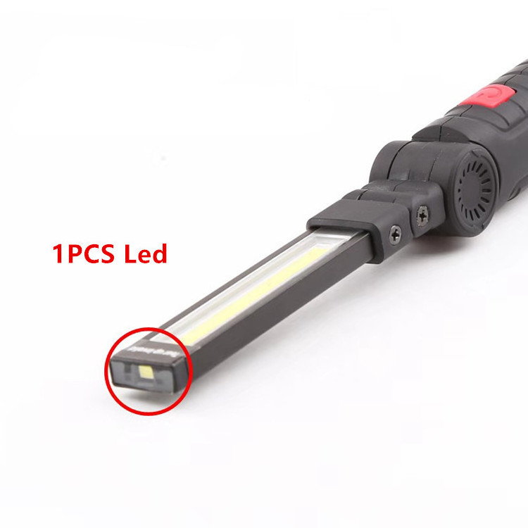 High Quality Portable Magnetic Base Rechargeable Detection Torch Light COB LED Fold Hook USB Work Flashlight