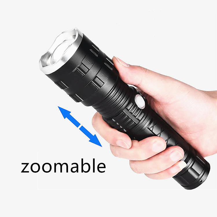 26650 Battery Operated 2000lumens P50 Flashlight USB Charging Hand Torch Light more Powerful Zoom led Flashlights