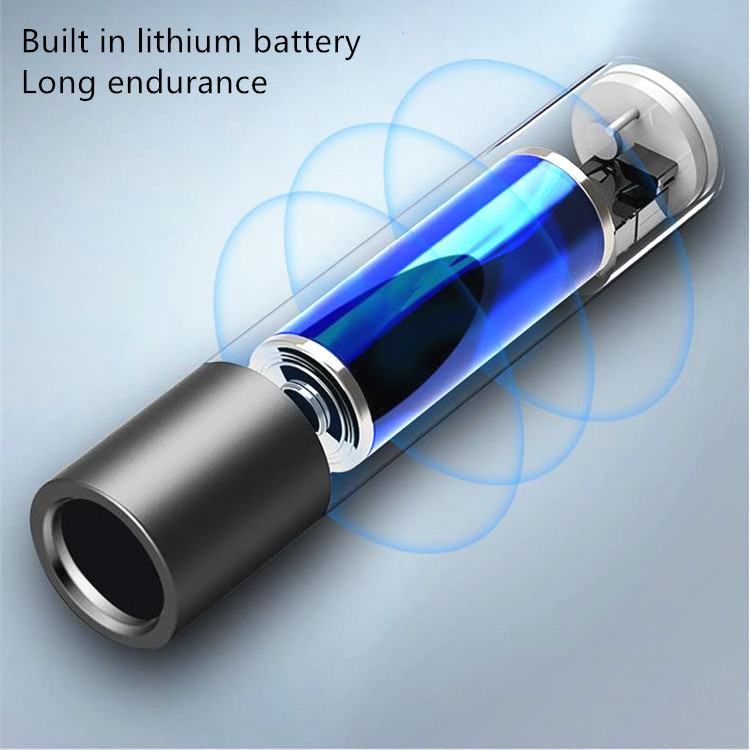 New Smart Geepas Small Rechargeable Flashlight Led Everyday Carry Pocket USB Charge Mini Pen Light Blacklight UV Torch