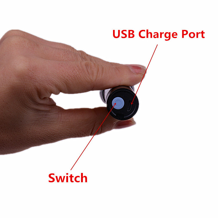 Super Bright Mini COB Light Telescopic Pocket Small Led Light USB Rechargeable Zoom Flashlight with Battery