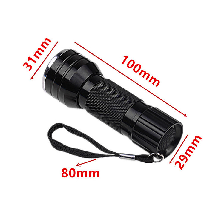 EDC Hand UV Torch Light  21 LED Mini UV Flashlight,Detection UV Flashlights.