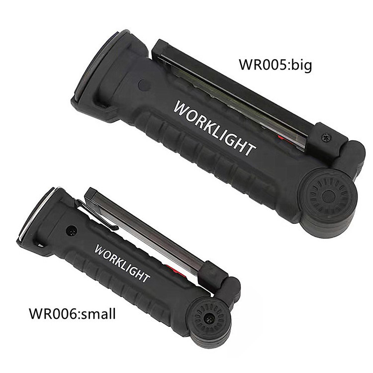 Portable 180lm COB Flood Work Flashlight Powerful Magnetic Rechargeable LED Work Light With USB Cable & Hook For Car Repair