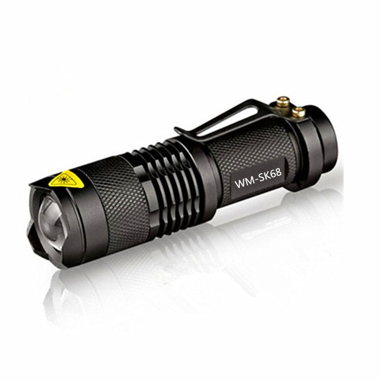 EDC Waterproof Telescopic Zoomable Torch Mini Q5 LED AA / 14500 Flashlights for Camping