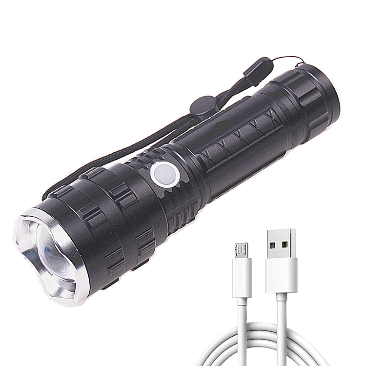 26650 Battery Operated 2000lumens P50 Flashlight USB Charging Hand Torch Light more Powerful Zoom led Flashlights