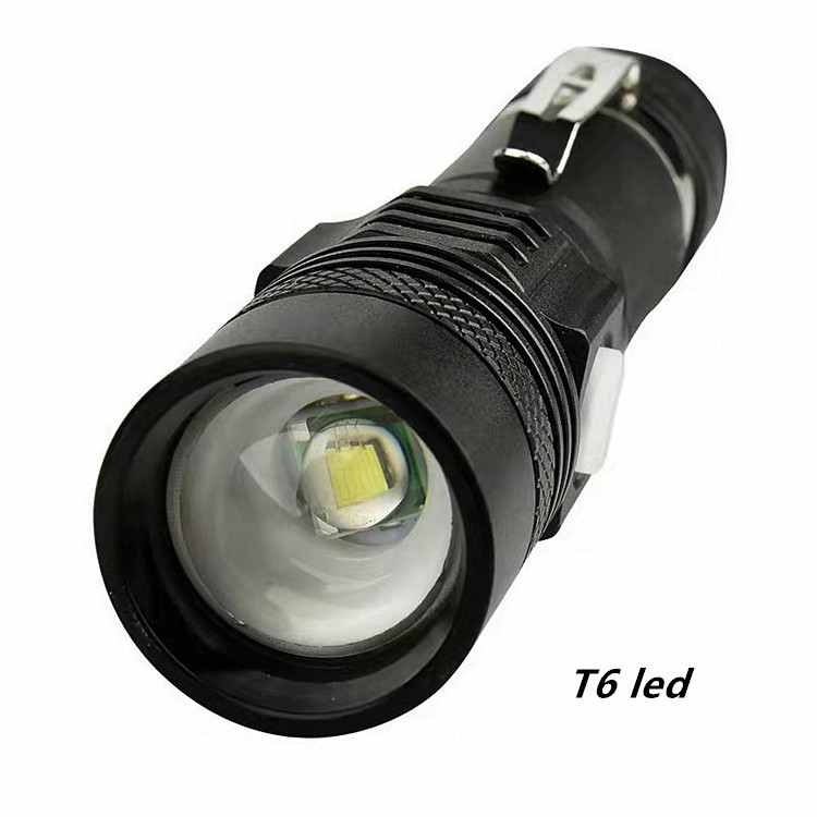 Customized Logo 300LM EDC Torch Flash Light Telescopic Zoom Tactical Mini Flashlight