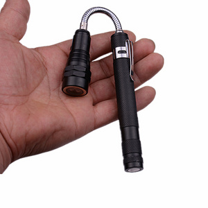 3 Super-Bright LEDs Small &Compact Magnetic Torch,360 Degree Flexible Tube Telescopic Portable Led Torch Flashlight