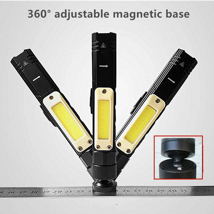 Portable Detachable Strap USB Rechargeable Battery Headlamps Flashlight Adjustable Machine Maglite High Power Work Light Car